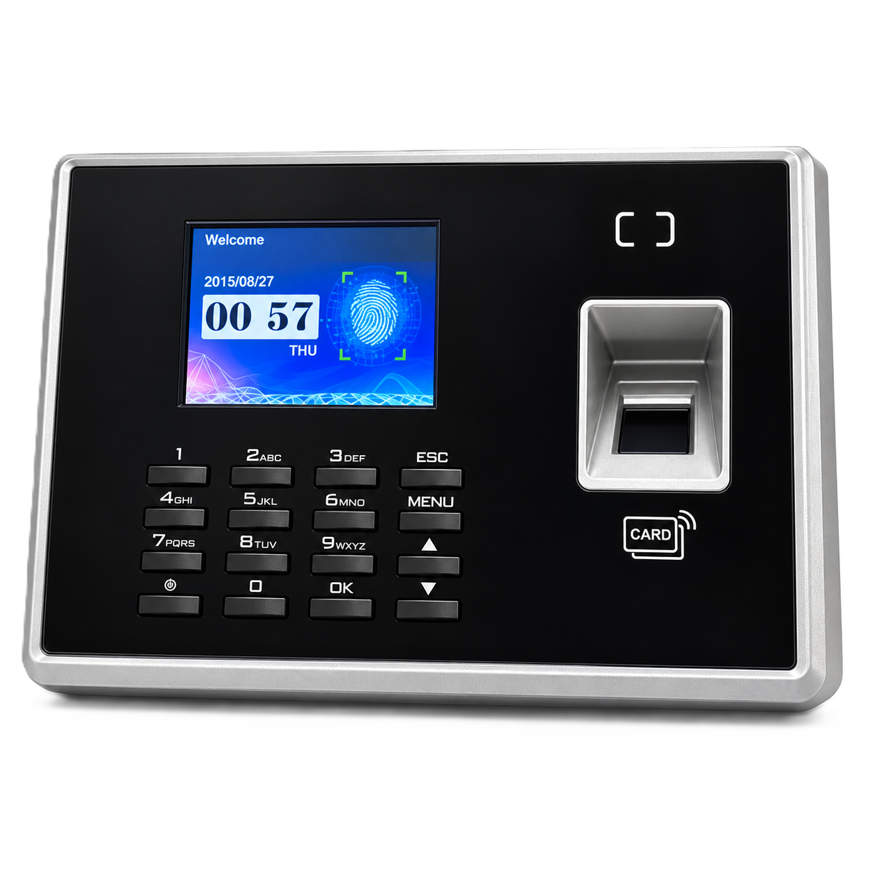 Fingerprint and RFID biometric machine